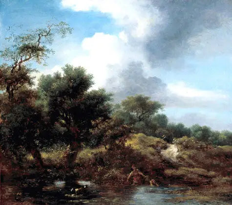 Rybník - Jean-Honoré Fragonard