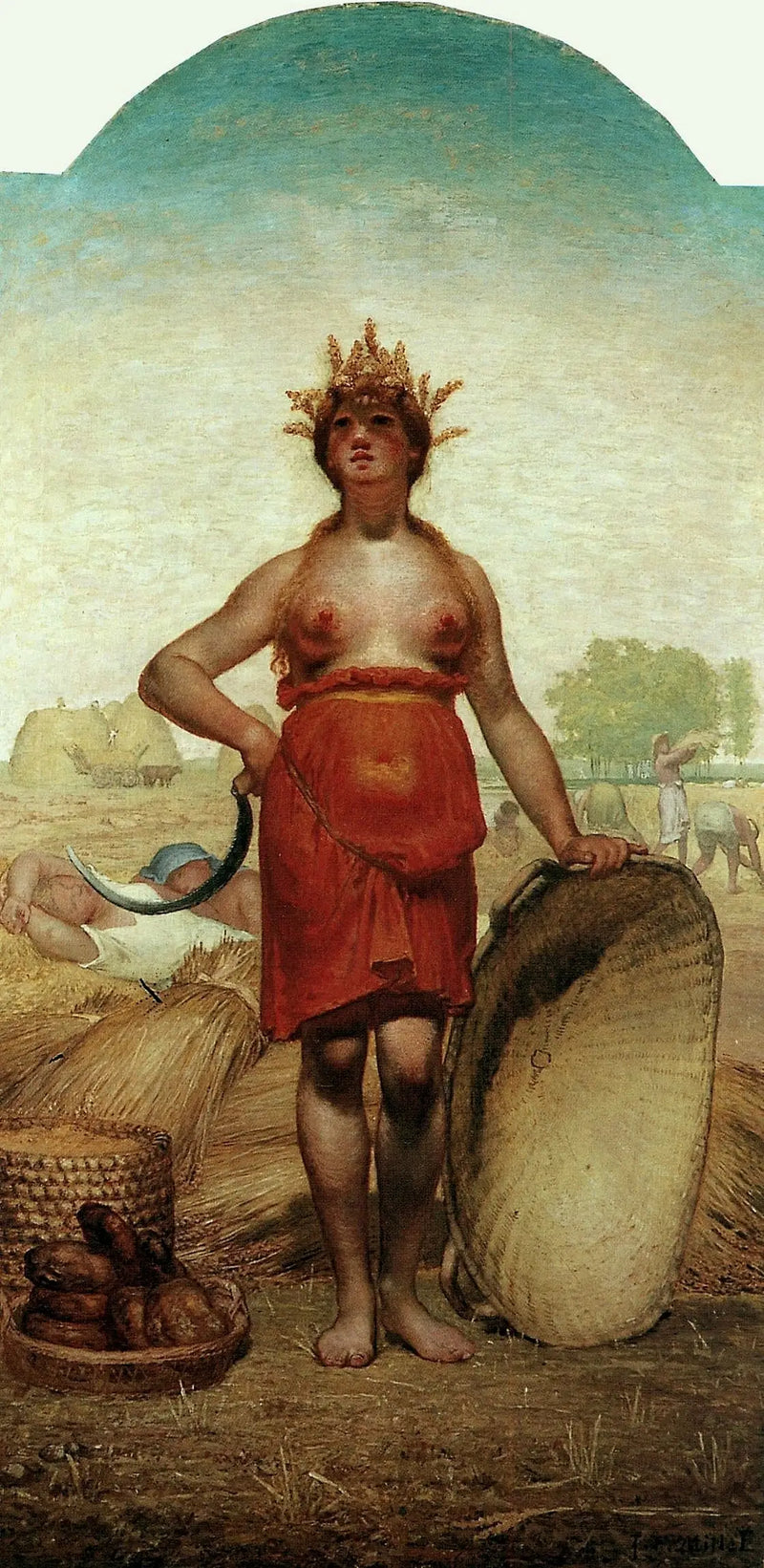 Léto nebo Ceres - Jean-François Millet
