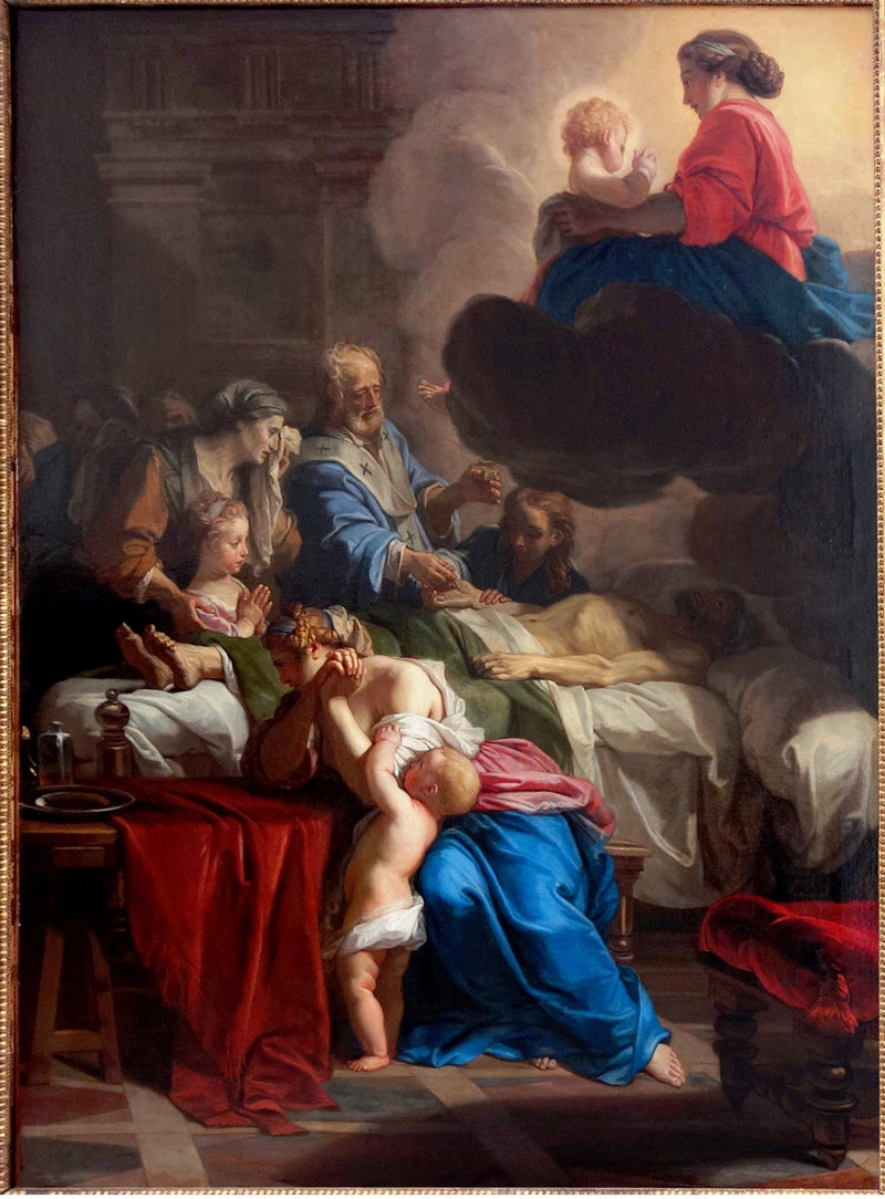 Poslední pomazání - Jean-Baptiste Jouvenet