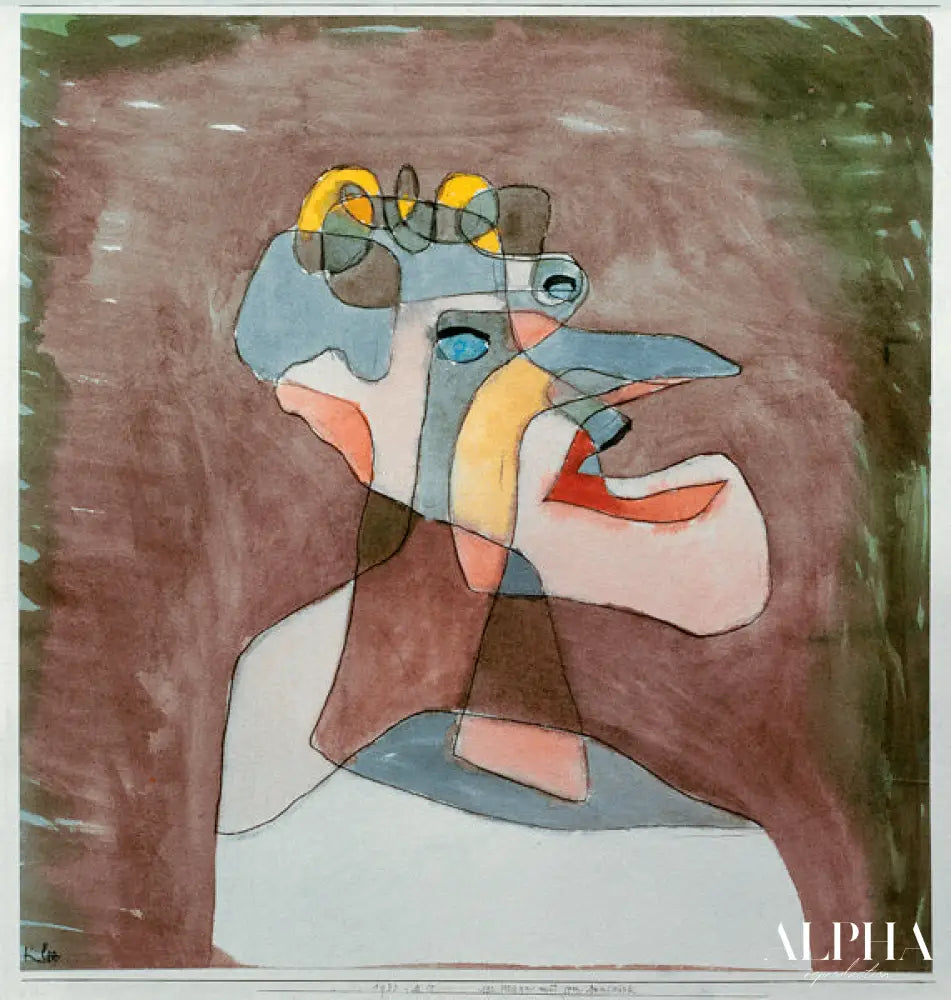 L'homme à la bouche, 1930 - Paul Klee - Reproductions de tableaux et peintures haut de gamme