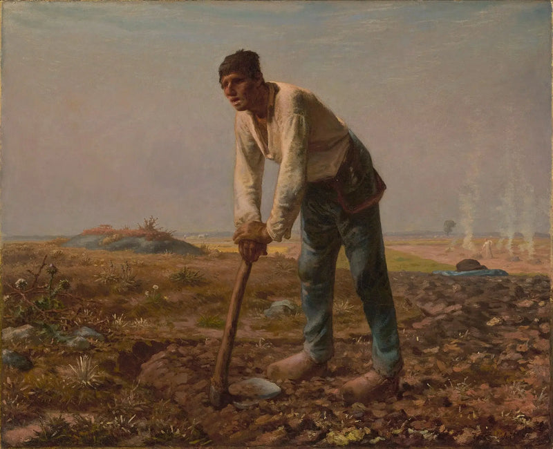 Muž s motykou - Jean-François Millet