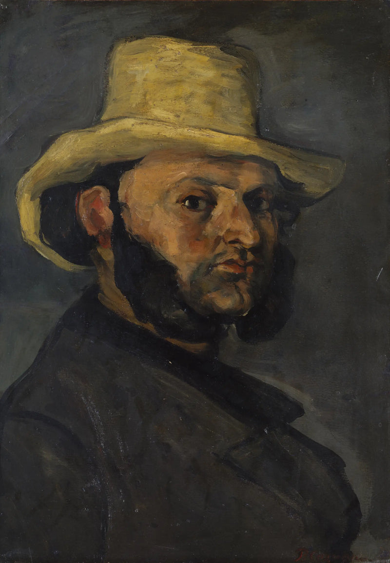 Muž s slaměným kloboukem - Paul Cézanne