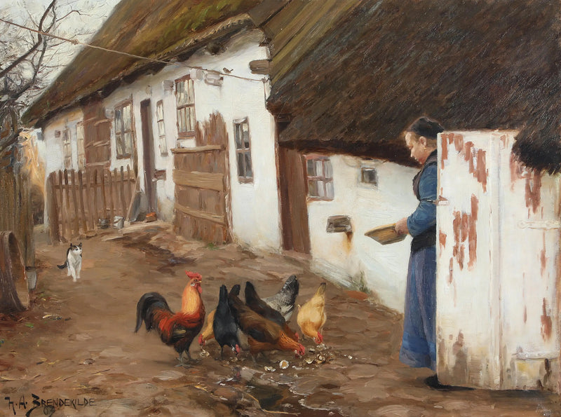 Lile Næstved hospice. - H. A. Brendekilde