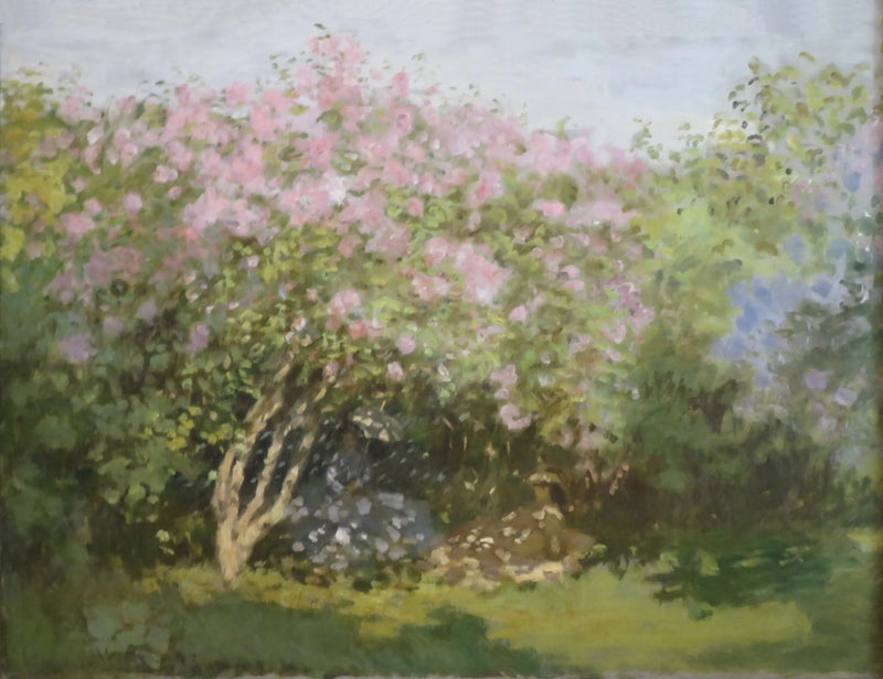 Šeřík na slunci - Claude Monet