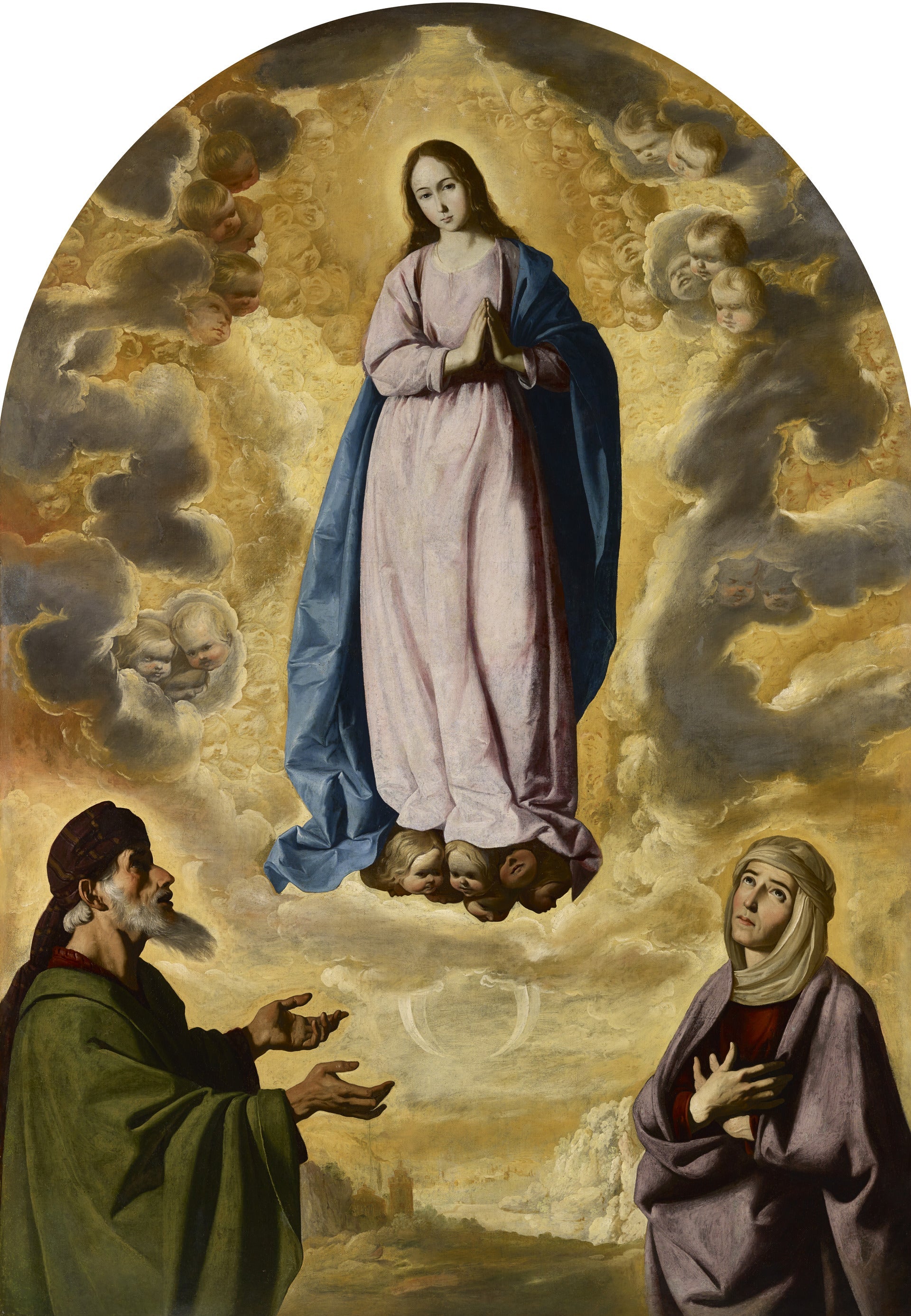 L’Immaculée Conception avec saint Joachim et sainte Anne - Francisco de Zurbarán - Alpha Reproduction