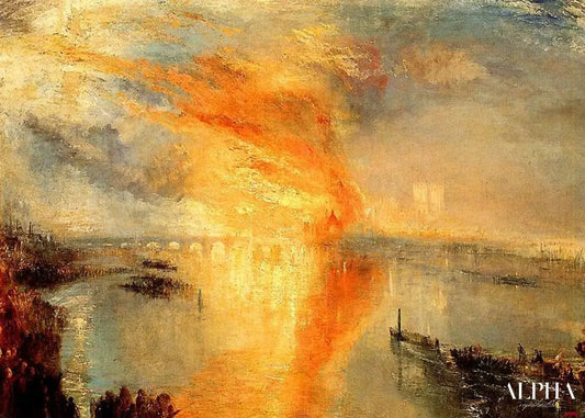 L'Incendie de la Chambre des lords et des communes - William Turner - Reproductions de tableaux et peintures haut de gamme