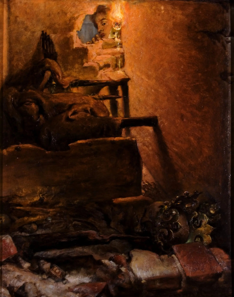 Vnitřek hrobu krále Kazimíra Velikého - Jan Matejko