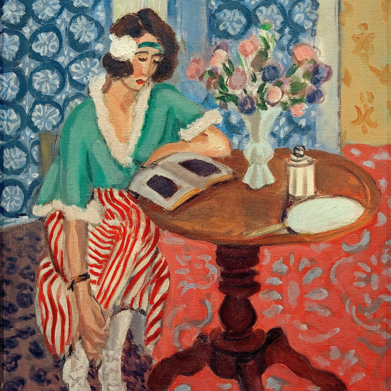 Čtecí lampa u stolku - Henri Matisse