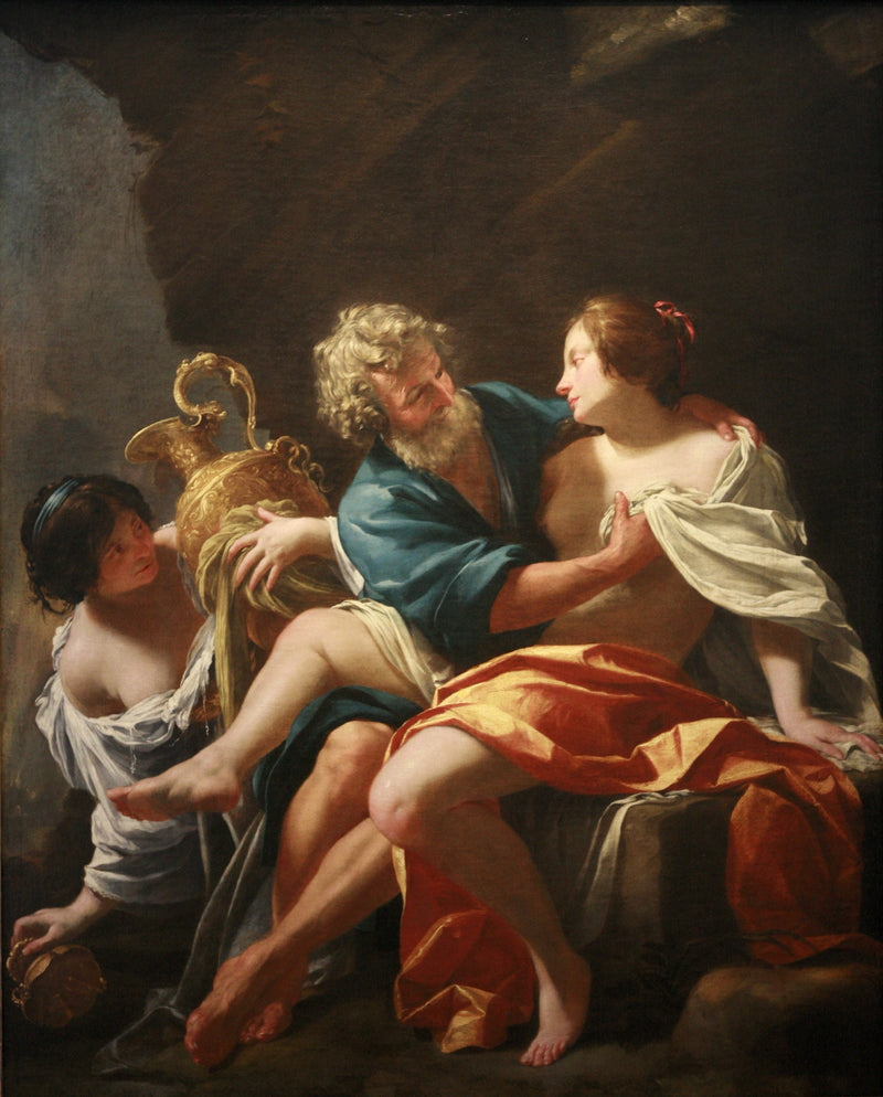 Loth a jeho dcery - Simon Vouet
