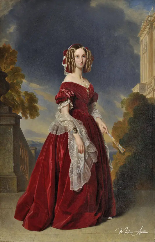 Louise d'Orléans, reine des Belges (1812-1850) - Franz Xaver Winterhalter - Reproductions de tableaux et peintures haut de gamme