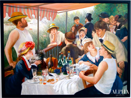 Luncheon of the Boating Party - Artémis Reproduction | 160 x 120 cm Reproductions de tableaux à la peinture à l’huile