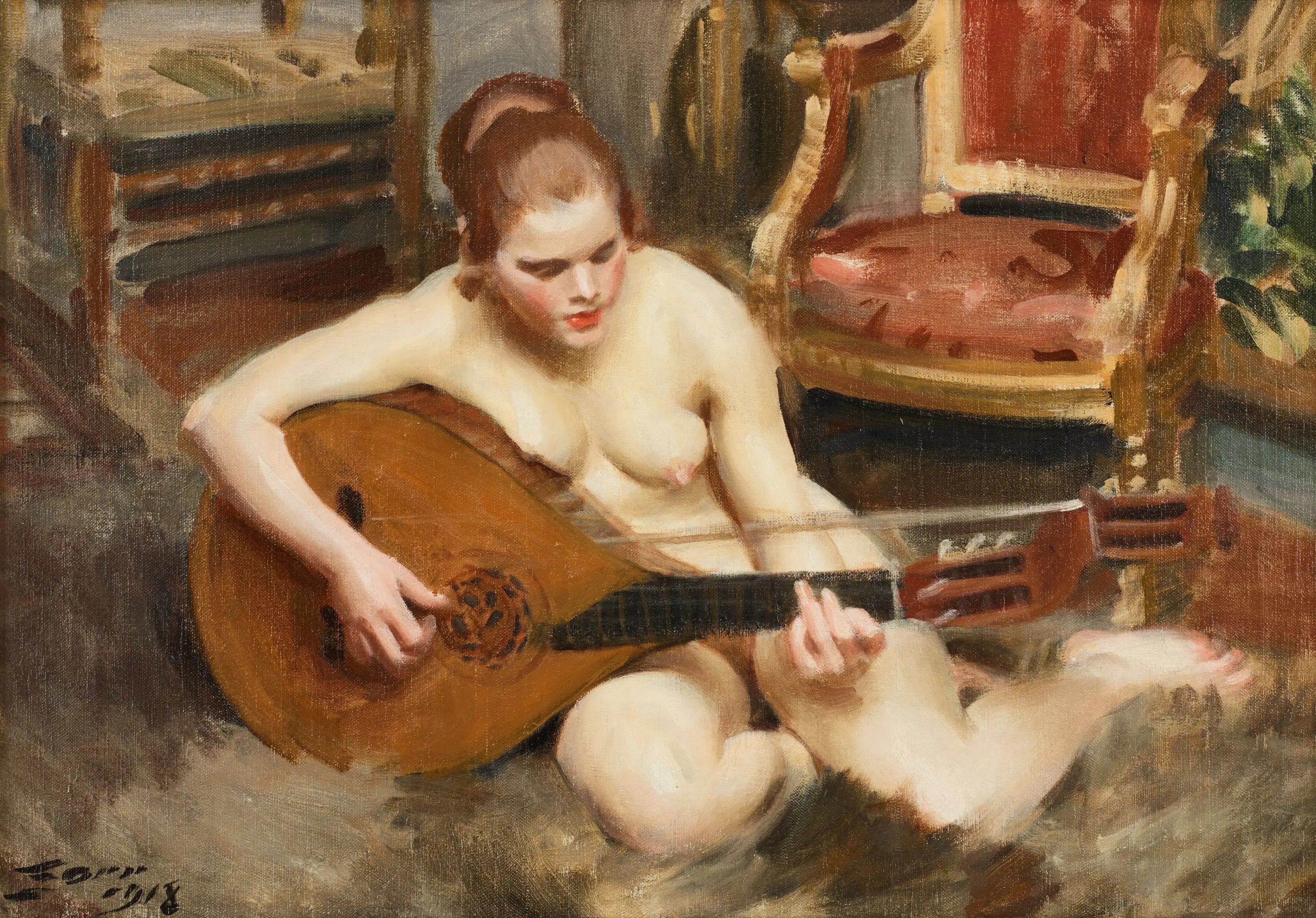 luthiste - Anders Zorn - Alpha Reproduction