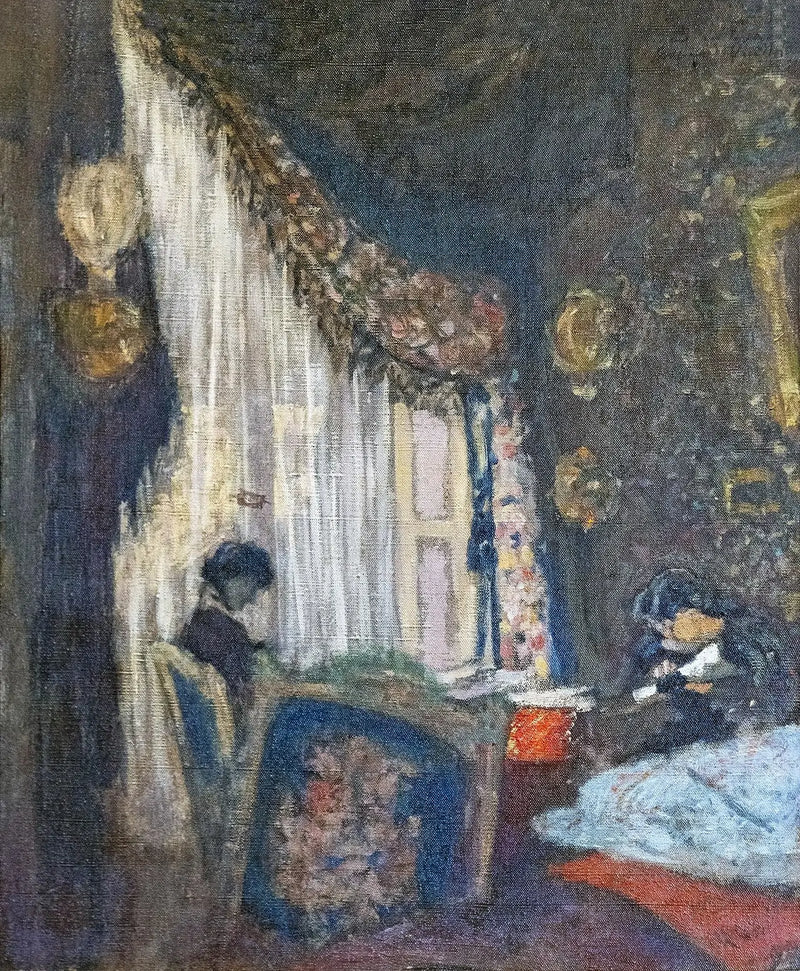 Madame Hessel na svém okně - Édouard Vuillard