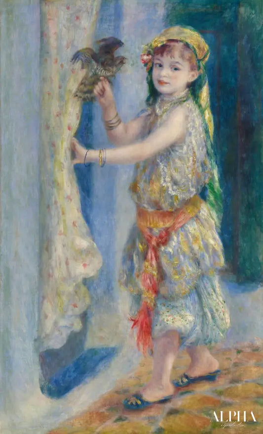 Mademoiselle Fleury en costume algérien - Pierre-Auguste Renoir - Reproductions de tableaux et peintures haut de gamme