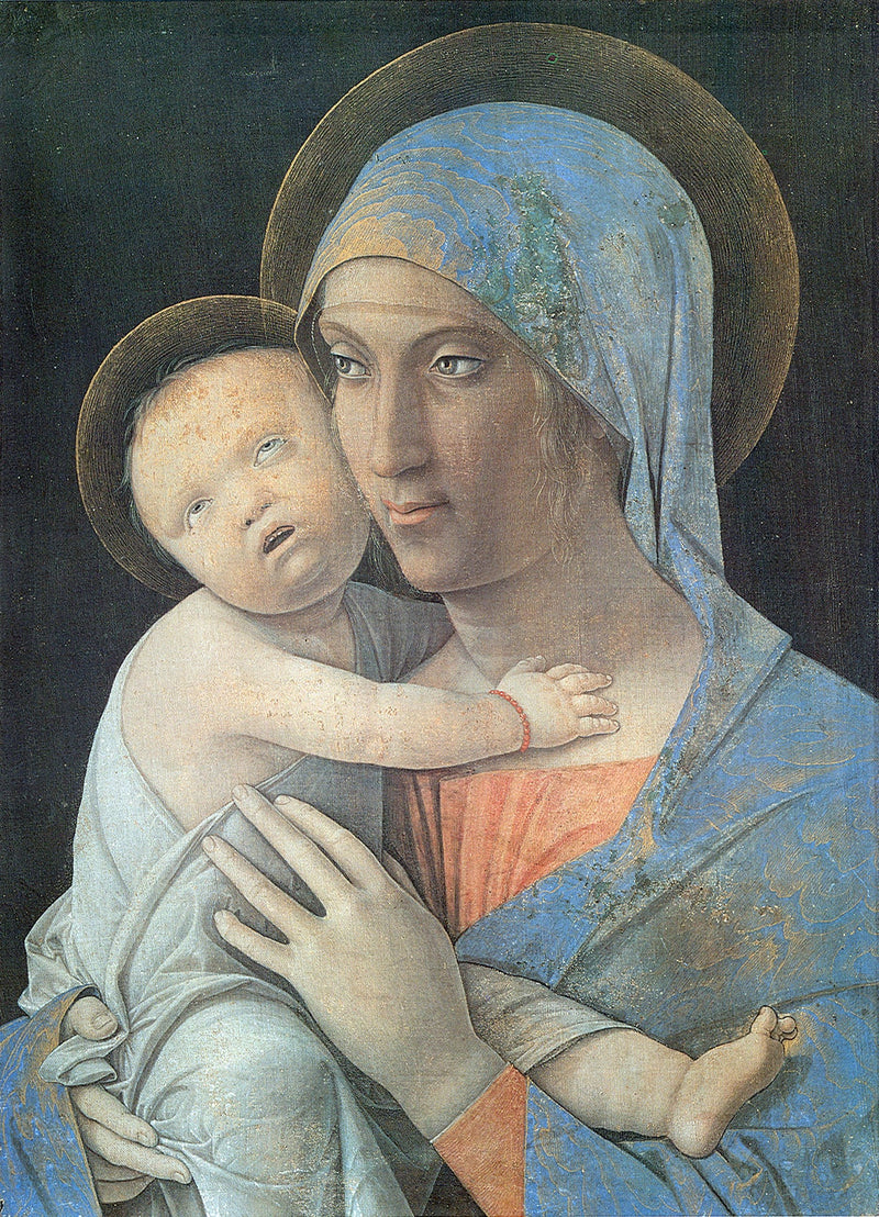 Madonna s dítětem malba - Andrea Mantegna