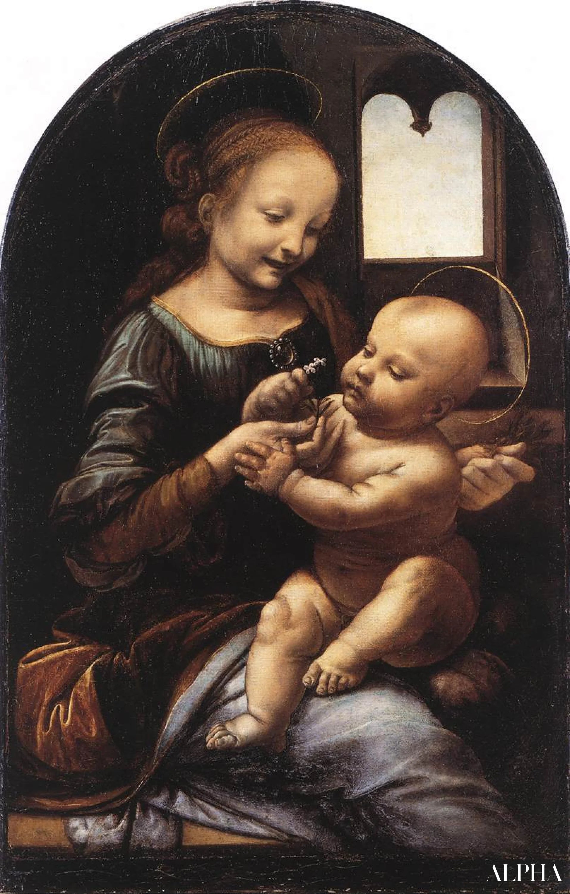Reproduction du tableau « Madonna Benois - Léonard de Vinci » par Alpha Reproduction en peinture à l’huile
