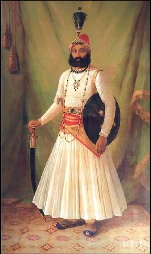 Maharaja Fateh Singh - Ravi Varmâ - Reproductions de tableaux et peintures haut de gamme