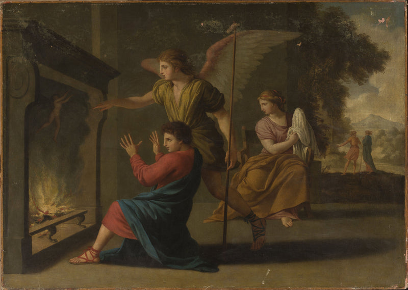 Sňatek Tobias a Sarah - Eustache Le Sueur