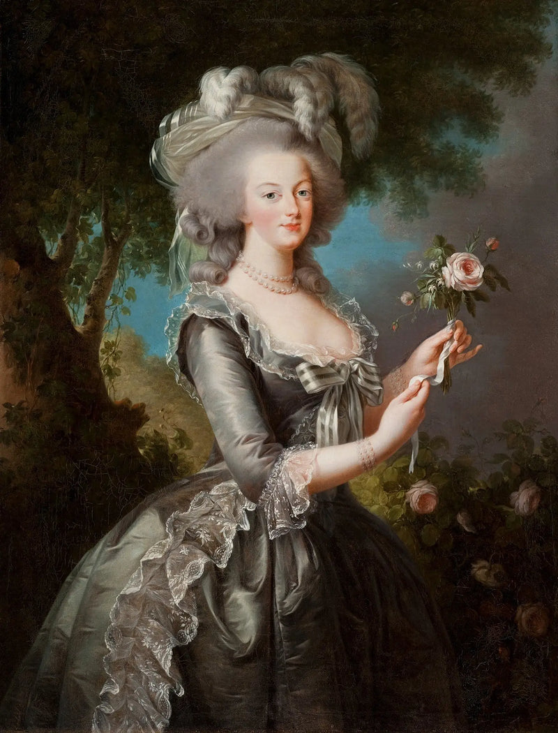 Marie-Antoinette dite « na růži » - Élisabeth Vigée Le Brun