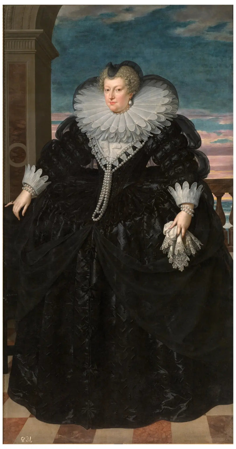 Marie de Médicis en vdově - Frans Pourbus mladší