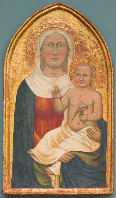 Marie et l’Enfant Jésus avec un oiseau dans la main - Francesco Traini - Alpha Reproduction