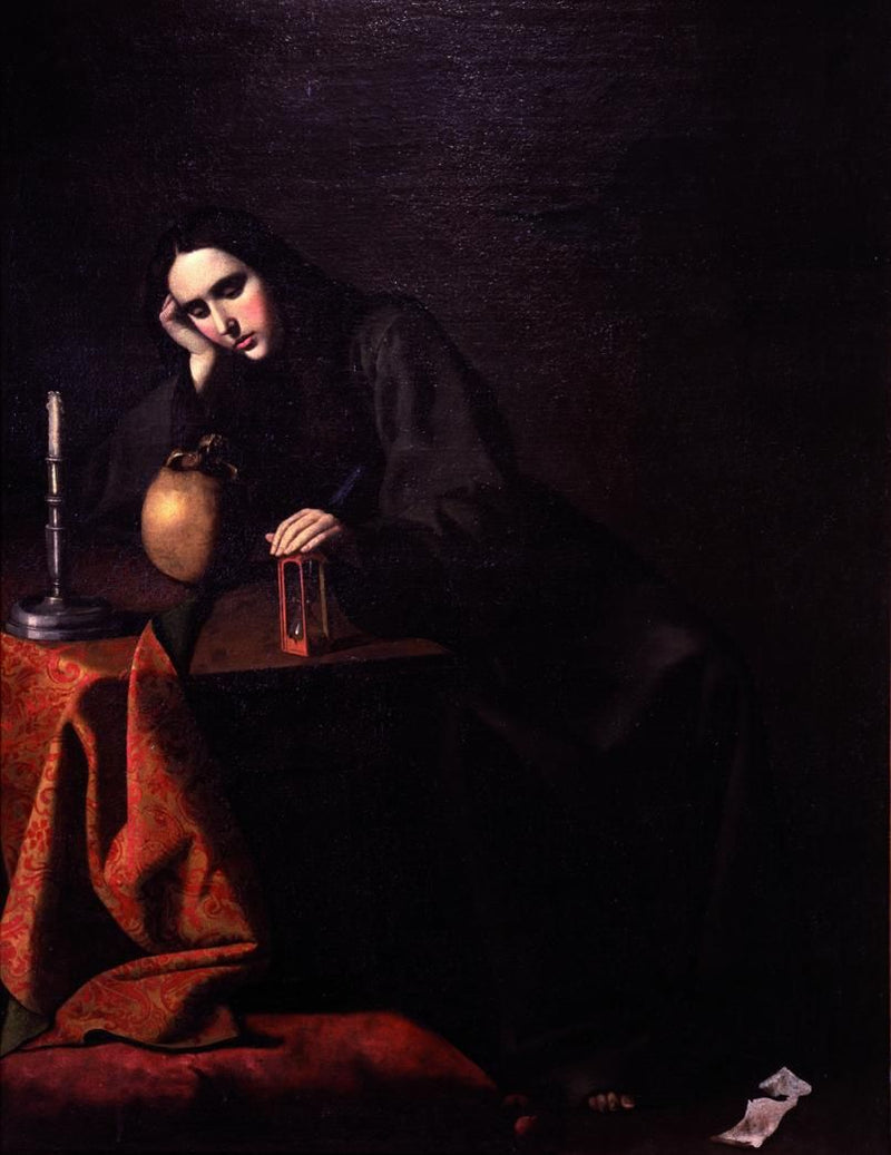 Marie-Madeleine v meditaci - Francisco de Zurbarán