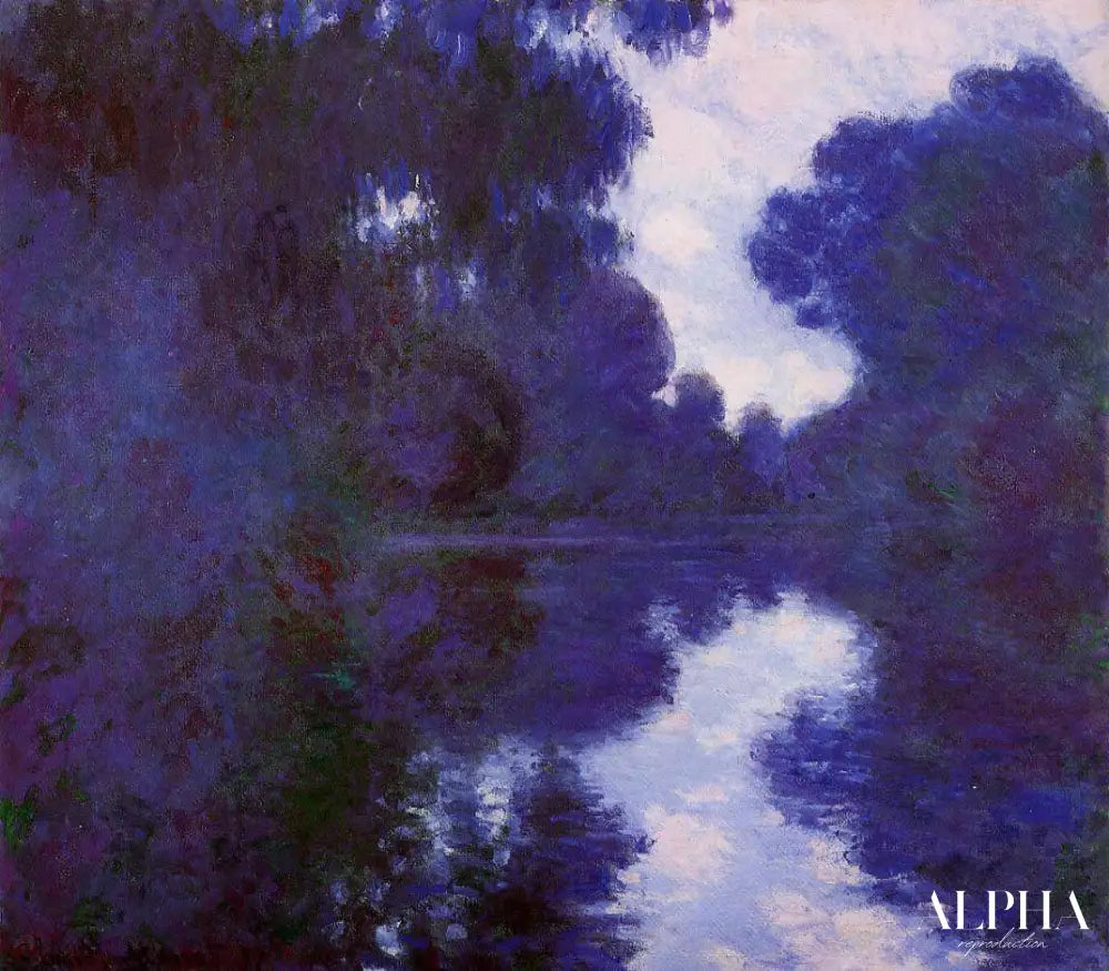 Matinée sur la Seine, temps net - Claude Monet - Reproductions de tableaux et peintures haut de gamme