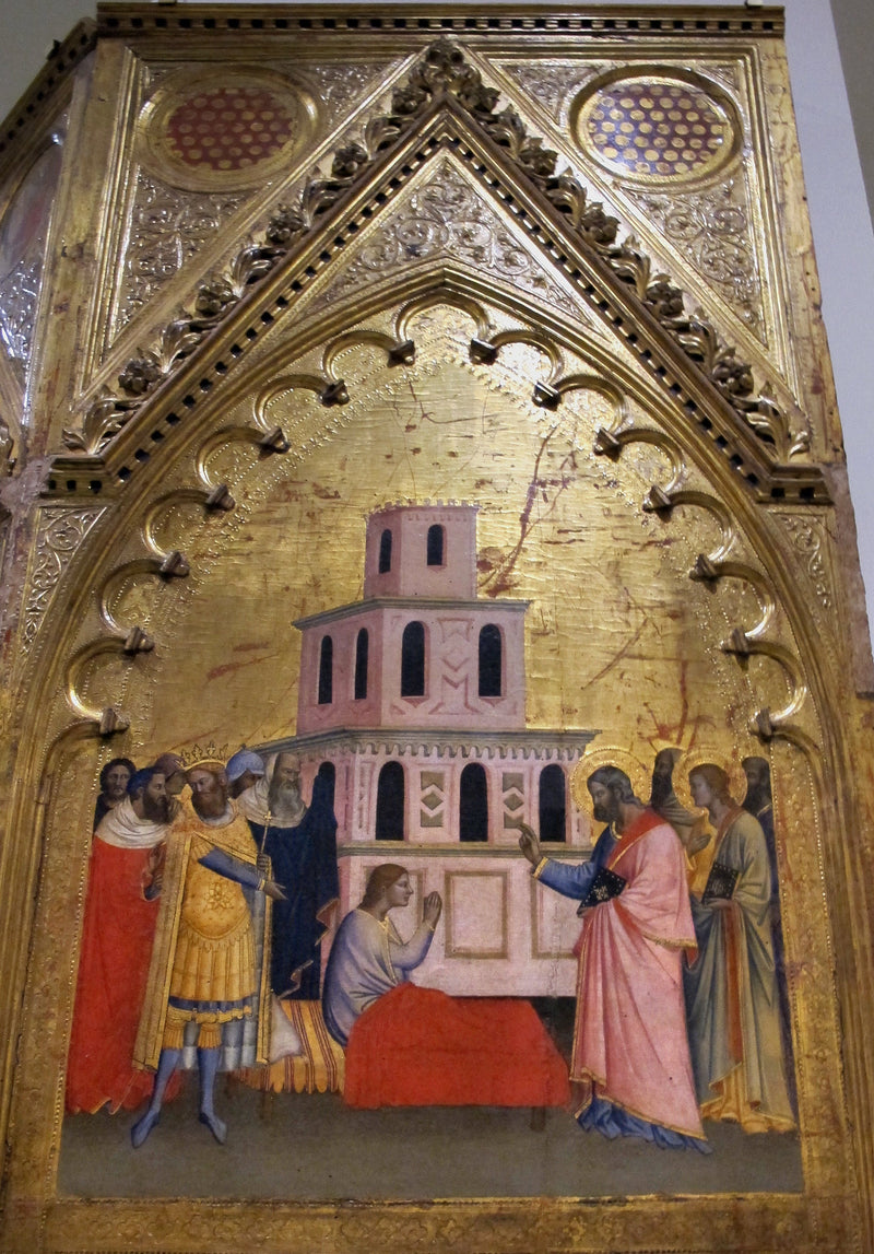 Matouš oživuje chlapce - Andrea Orcagna