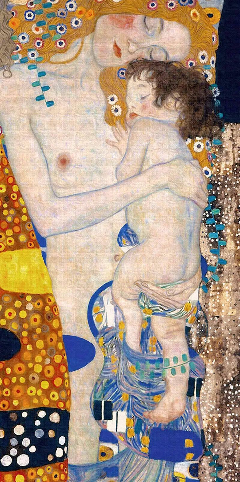 👩‍👦 Matka a dítě (Detail II z Tří věků ženy) – Gustav Klimt (1905)