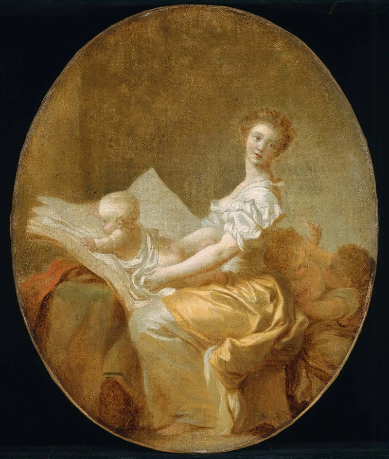 Matka a dítě - Jean-Honoré Fragonard