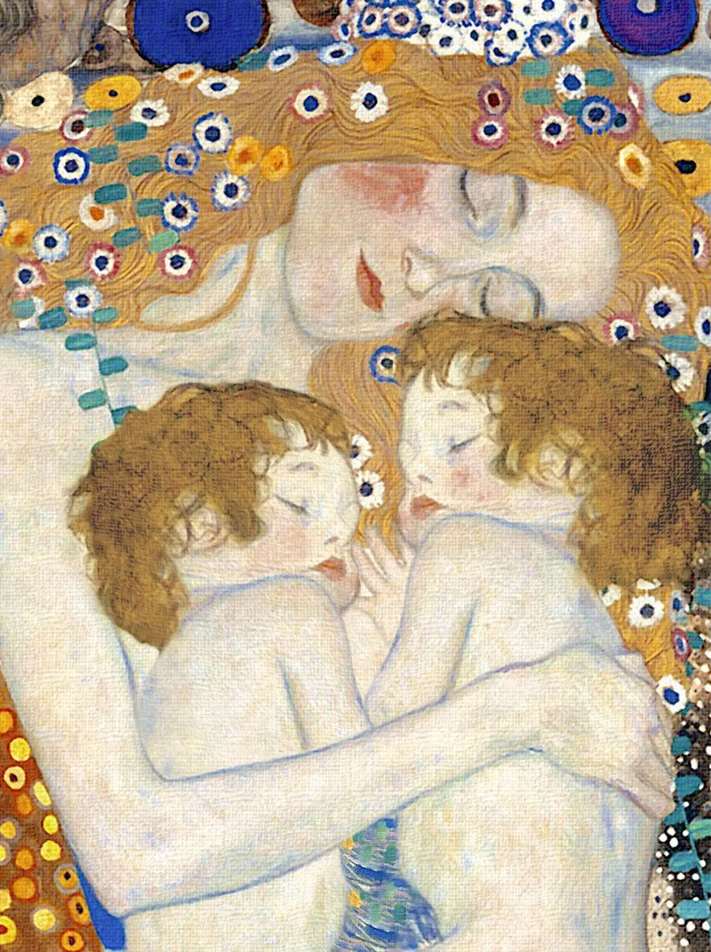 👩‍👧‍👦 Matka a děti light (Detail z Les Trois Âges de la Femme) – Gustav Klimt (1905)
