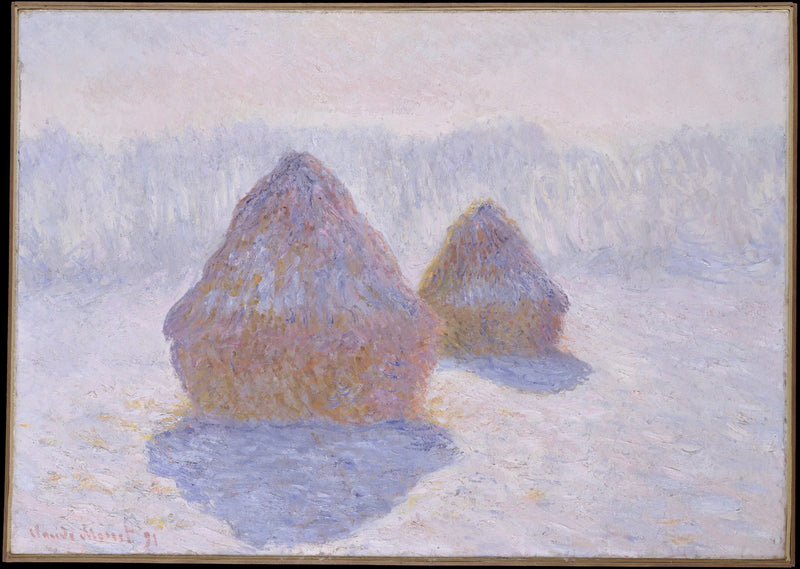 Mlýnské kameny, zimní efekt - Claude Monet
