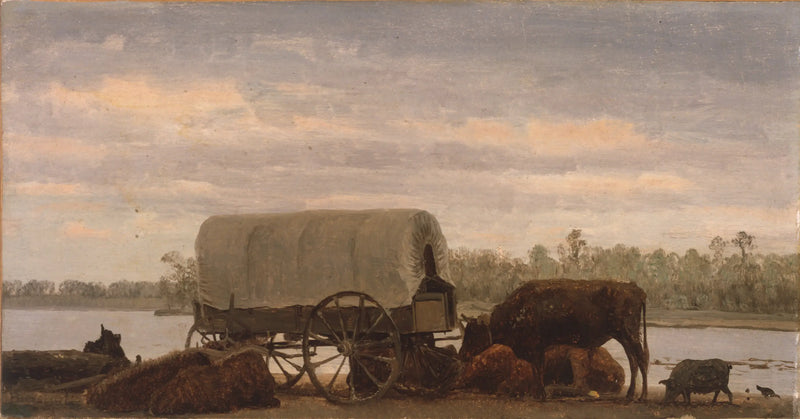 Střední na Platte - Albert Bierstadt