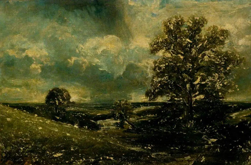 Midi, West End Fields, Hampstead, Londýn (skica) - John Constable