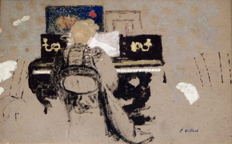 Misia na klavír - Édouard Vuillard