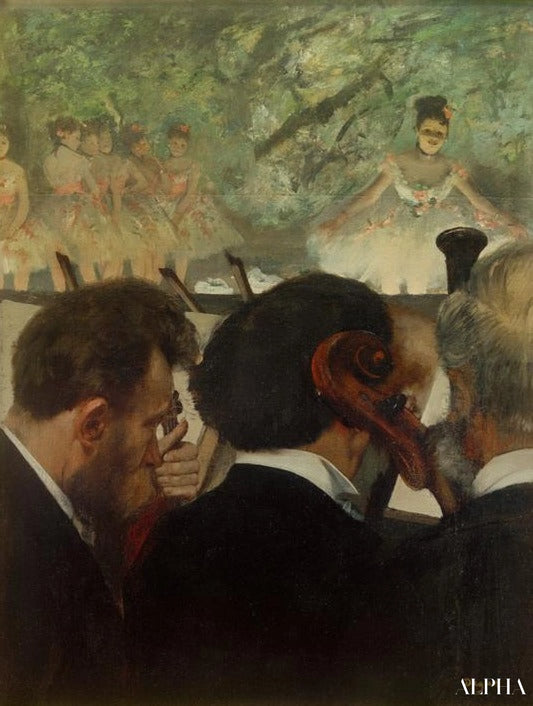 Musiciens à l'orchestre - Edgar Degas - Reproductions de tableaux et peintures haut de gamme