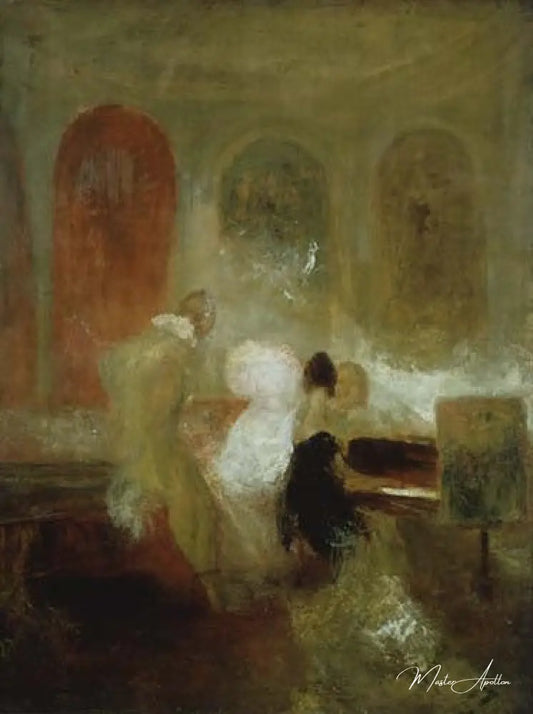 Musique dans le château East Cowes - William Turner - Reproductions de tableaux et peintures haut de gamme