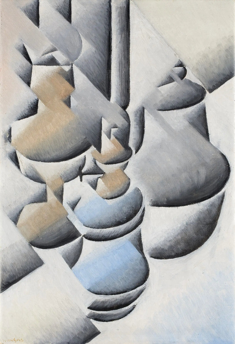 Mrtvá příroda s lampou - Juan Gris