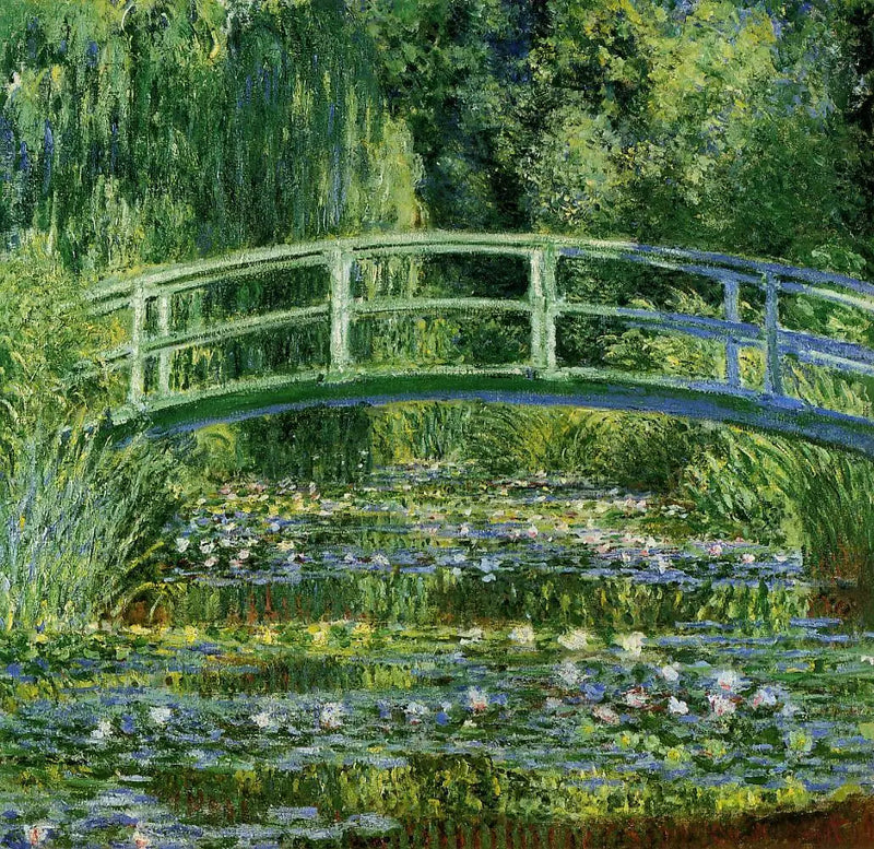 Lekníny a Japonský most - Claude Monet