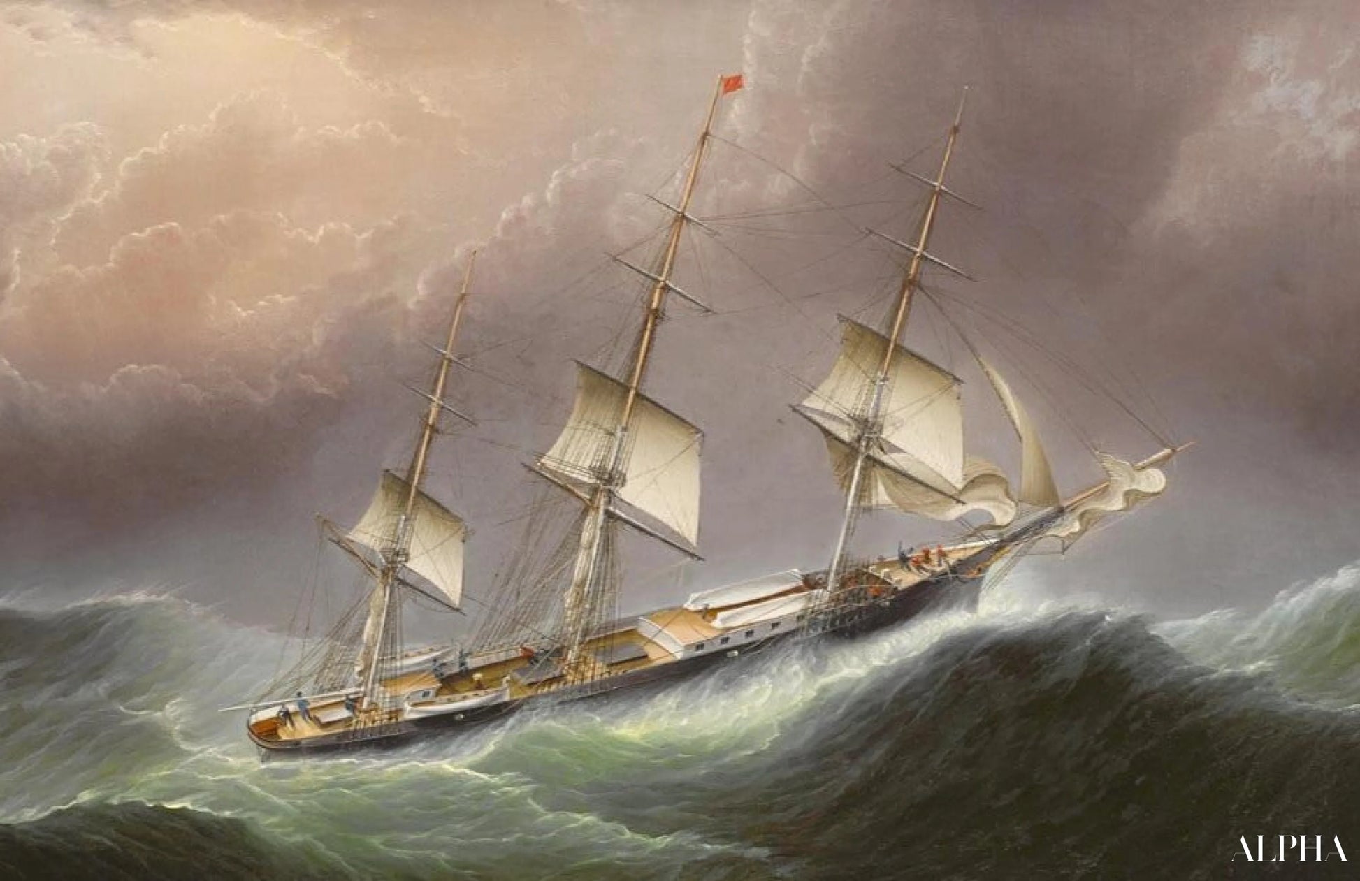 Nuage volant - James E. Buttersworth - Reproductions de tableaux et peintures haut de gamme