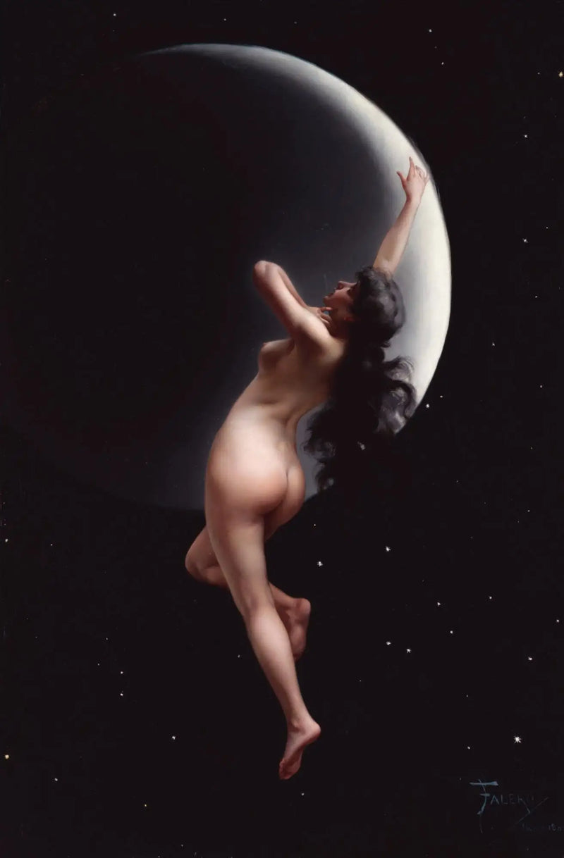 Nymfa Měsíce - Luis Ricardo Falero