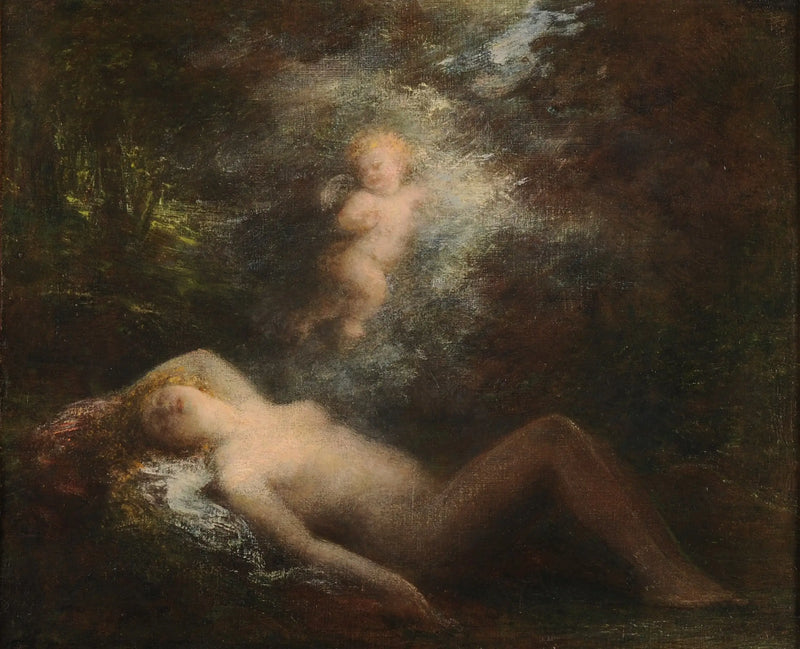 Spící nymfa - Henri Fantin-Latour