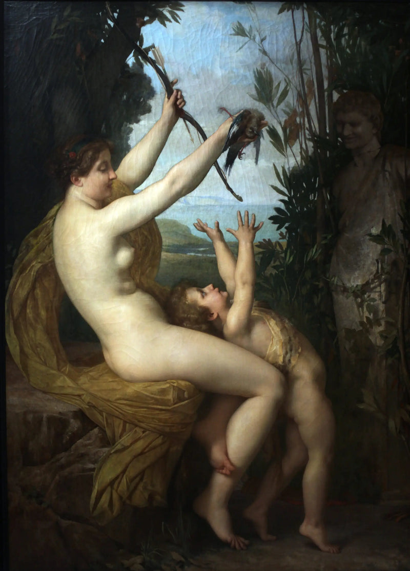 Nymfa a Bacchus - Jules Lefebvre