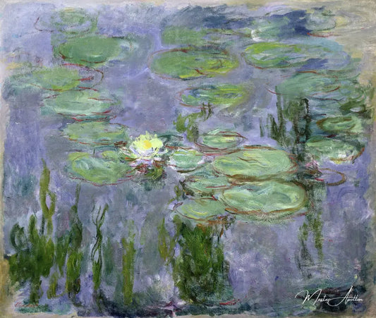 Nymphéas,1915 - Claude Monet - Reproductions de tableaux et peintures haut de gamme