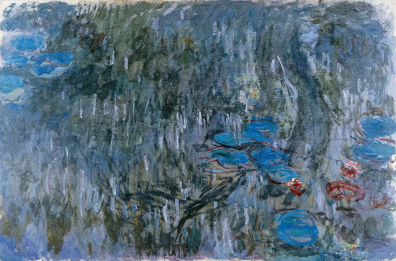 Lekníny, odrazy vrby - Claude Monet