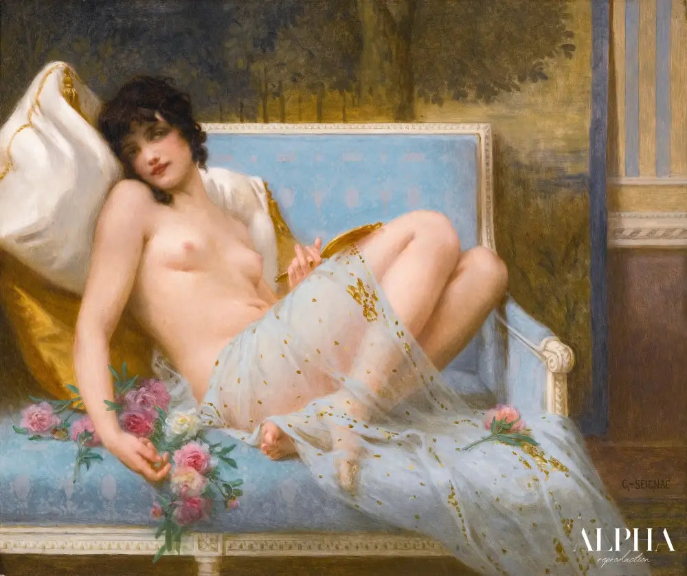 Odalisca reclinabile - Guillaume Seignac - Reproductions de tableaux et peintures haut de gamme