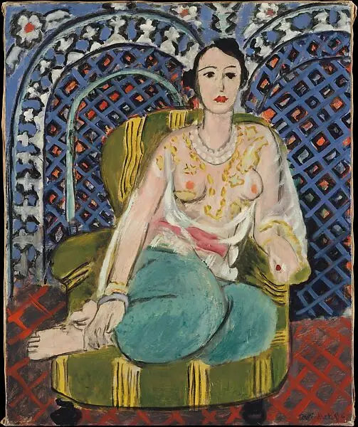 Reproduction du tableau « Odalisque assise - Henri Matisse » par Alpha Reproduction en peinture à l’huile