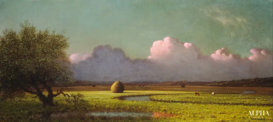 Ombre et lumière : les marais de Newbury - Martin Johnson Heade - Reproductions de tableaux et peintures haut de gamme