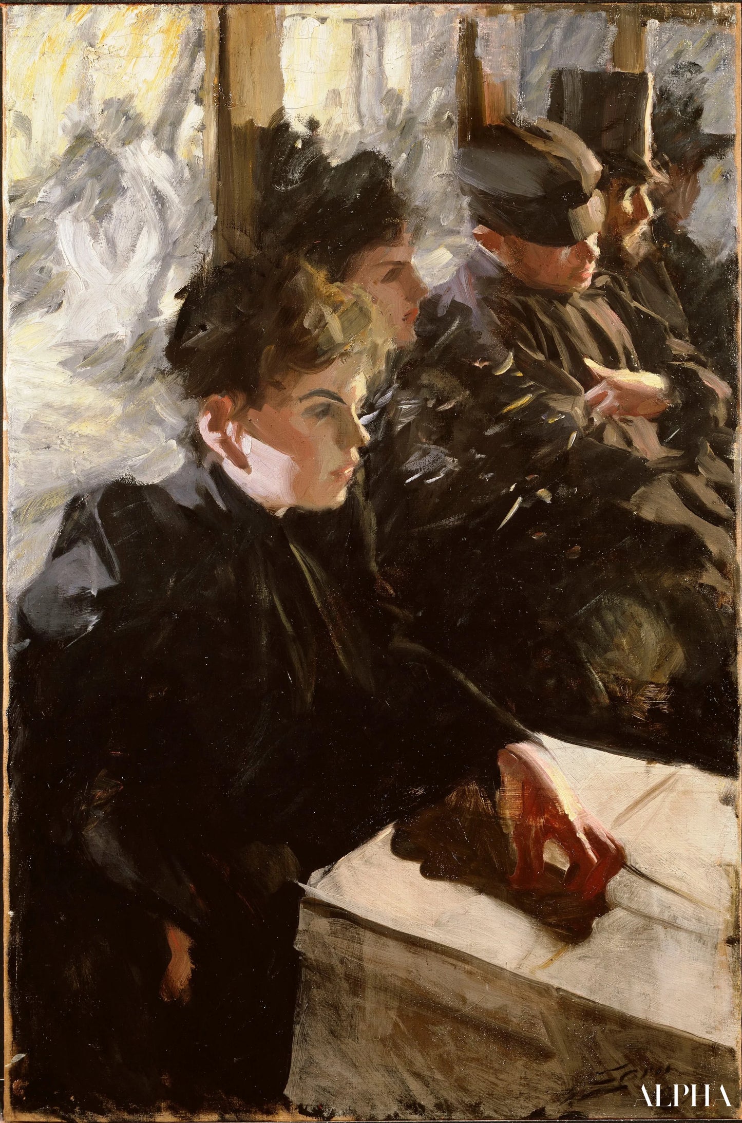 Reproduction du tableau « Omnibus - Anders Zorn » par Alpha Reproduction en peinture à l’huile