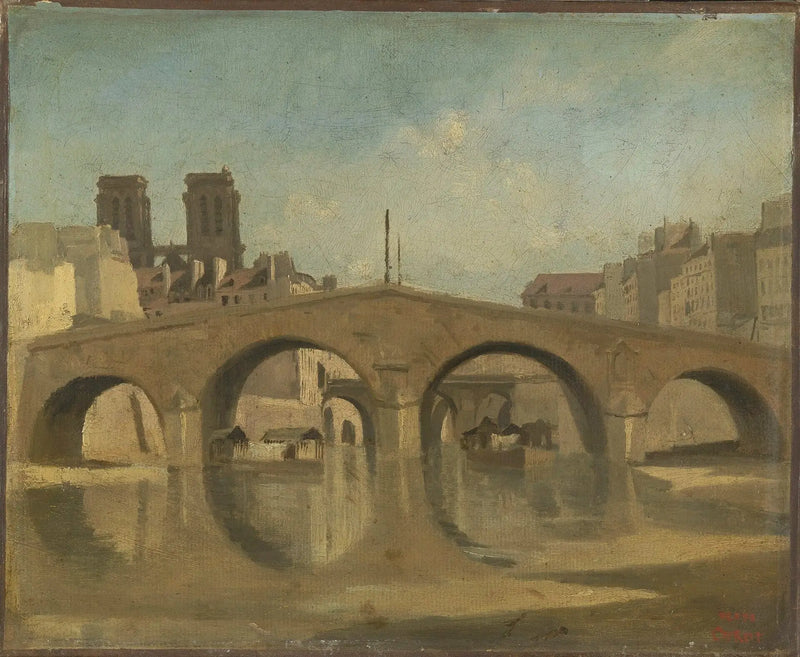 Paříž, le Vieux Pont Saint-Michel - Jean-Baptiste Camille Corot